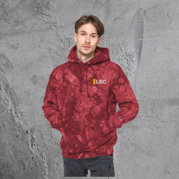 F1 Charles Leclerc Ferrari Tie Dye Hoodie Embroidered - Picture 4 of 5